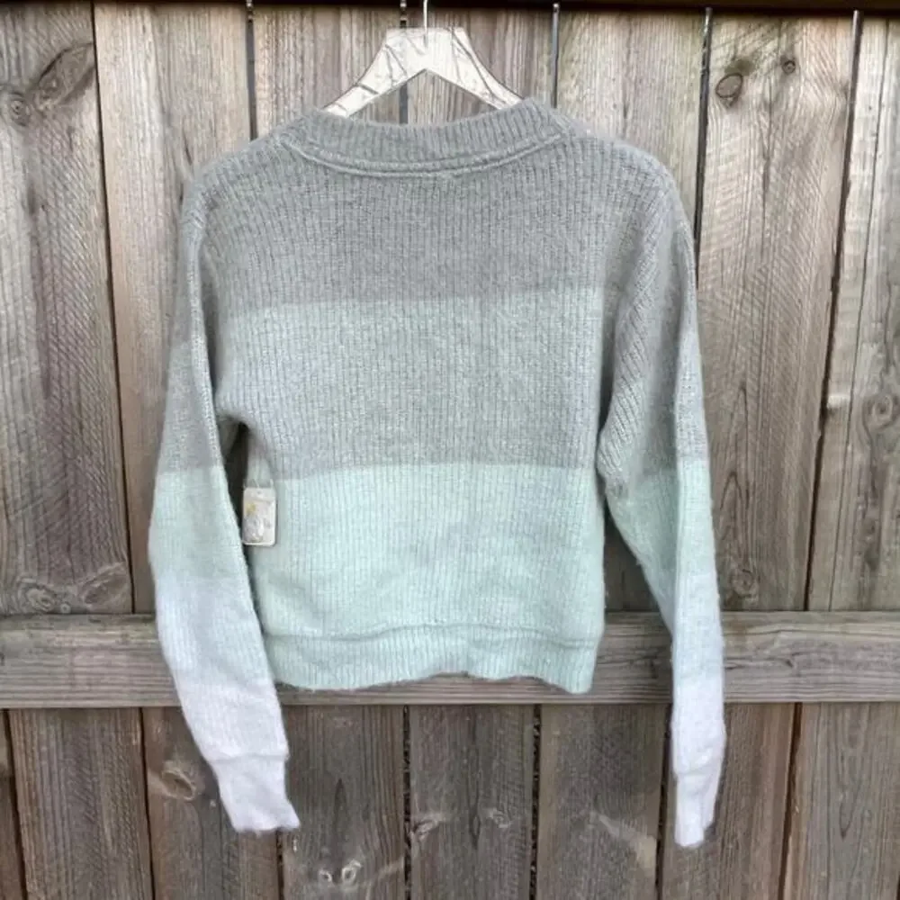 Free People Sweater Autumn Sky‎ Pullover Crew Neck Classic Casual Size XS NWT